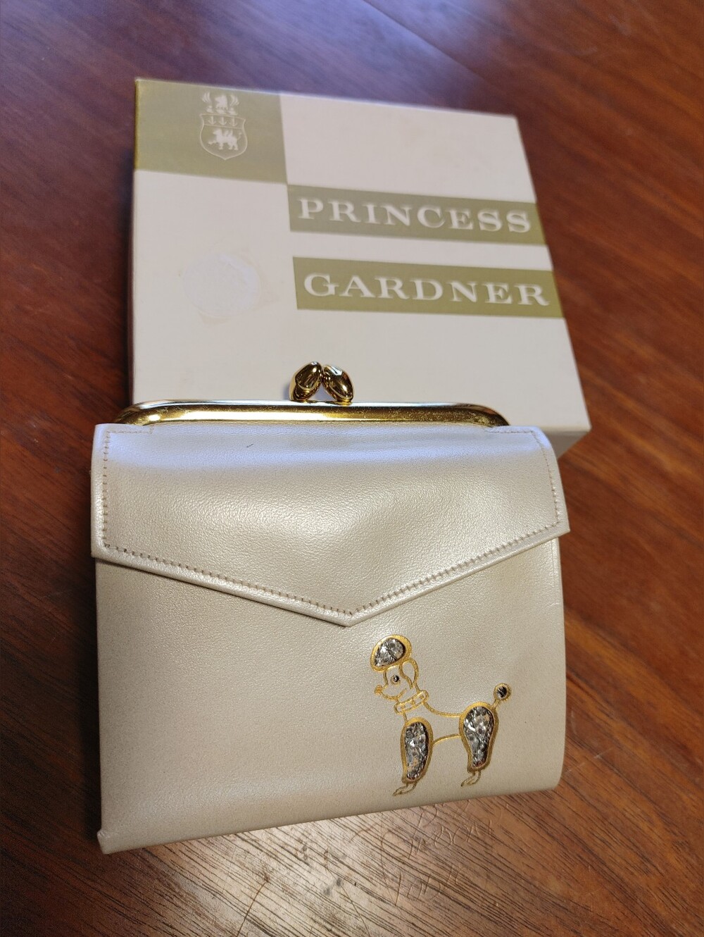 Vintage 1950s New Old Stock Prince's Gardener Poodle Wallet